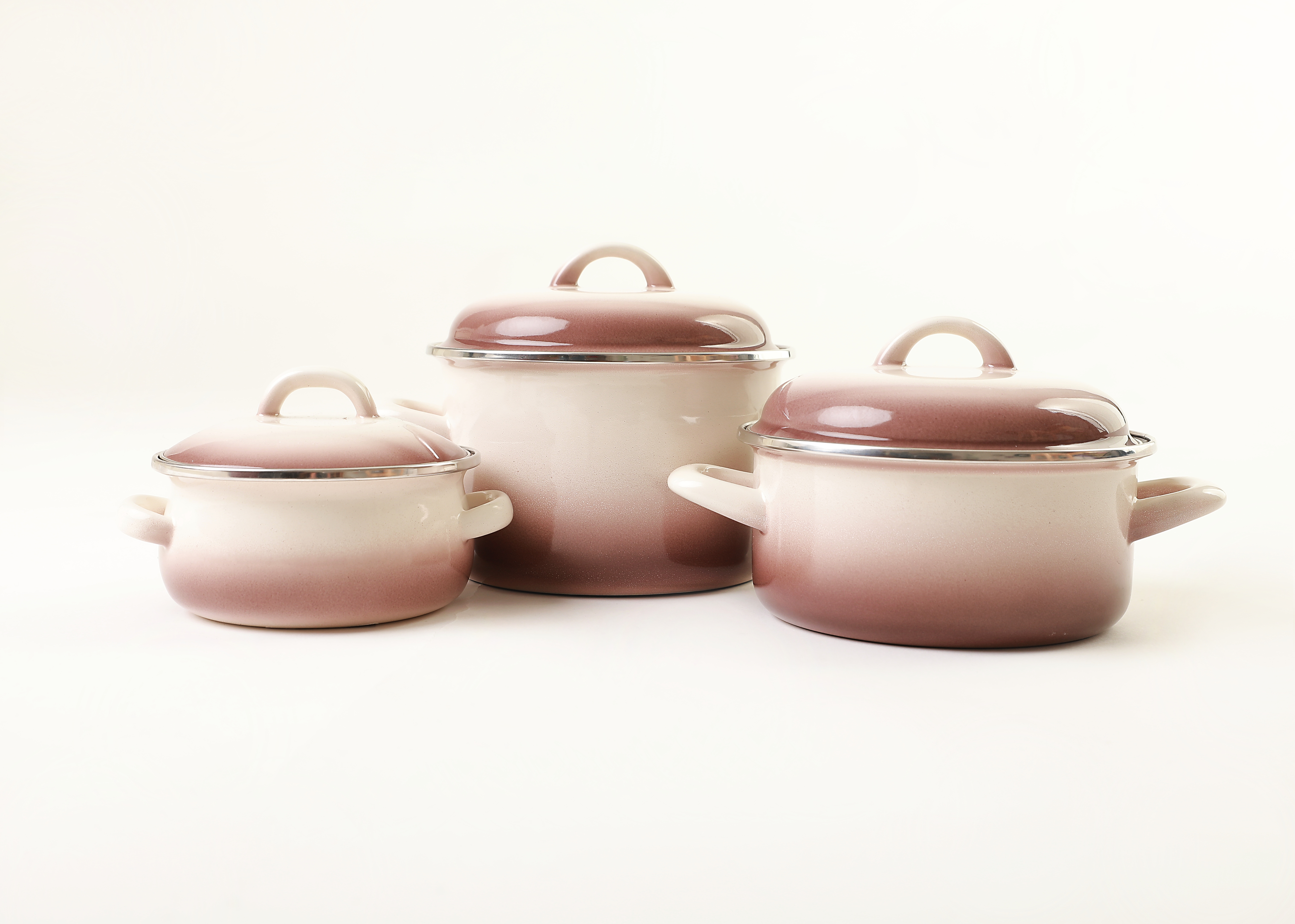 Metalac smaltovaný hrniec s pokrievkou 24 cm - 6,75L CAPUCCINO