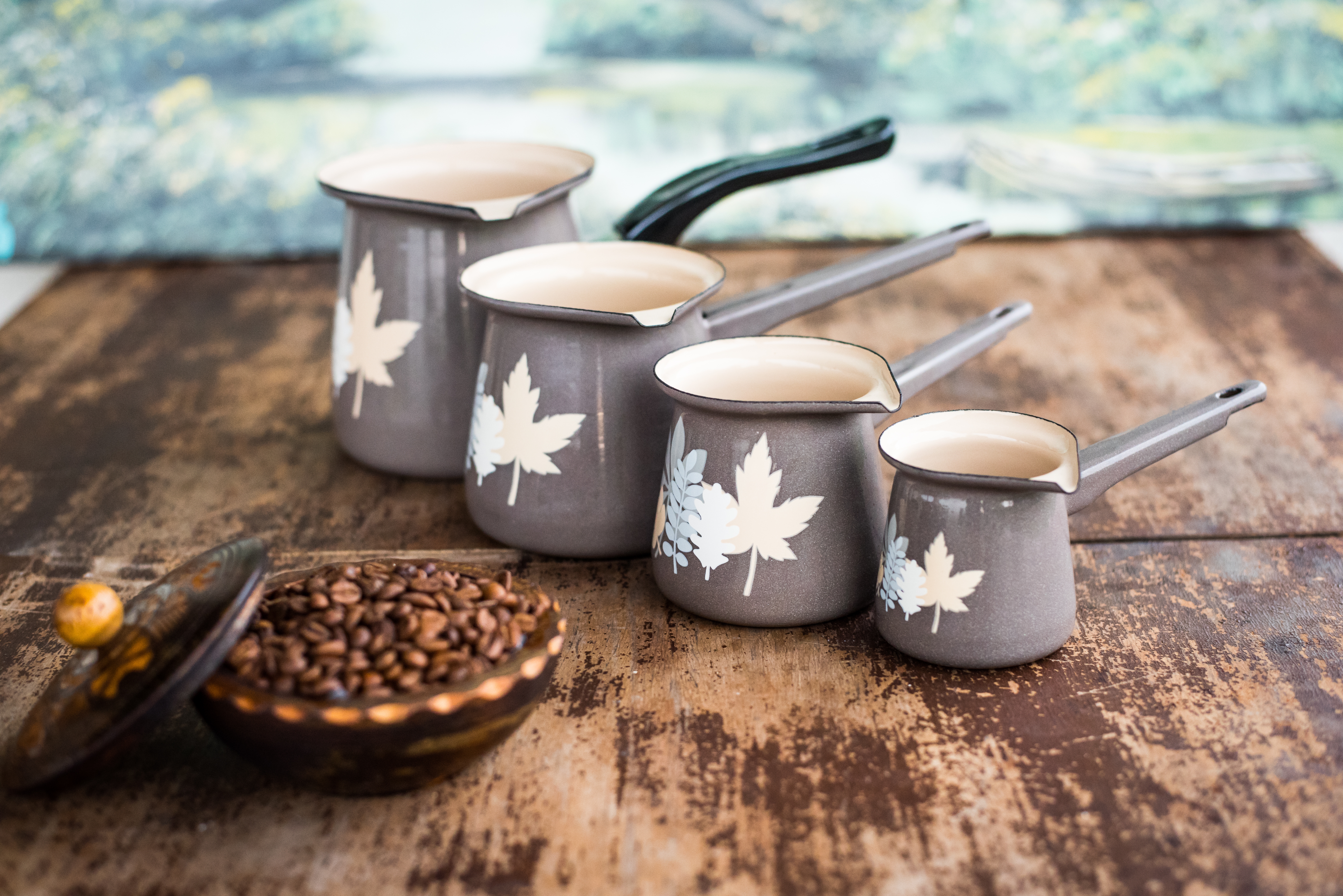 Metalac smaltovaná džezva 11 cm - 0,7L CAPUCCINO