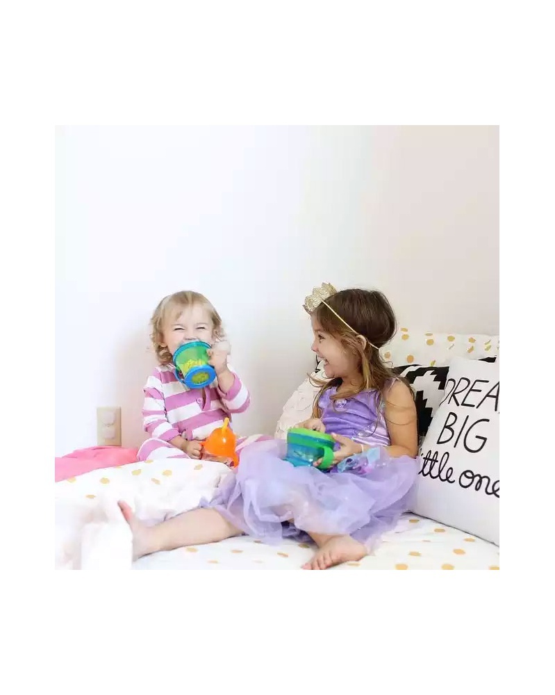 Munchkin raňajková miska lock proti vysypaniu zeleno-modrá