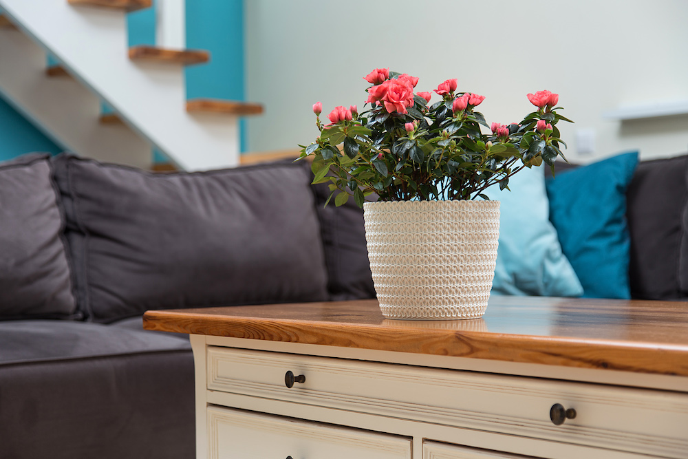 Lamela kvetináč - kvetinový obal JERSEY pletený vzor biely