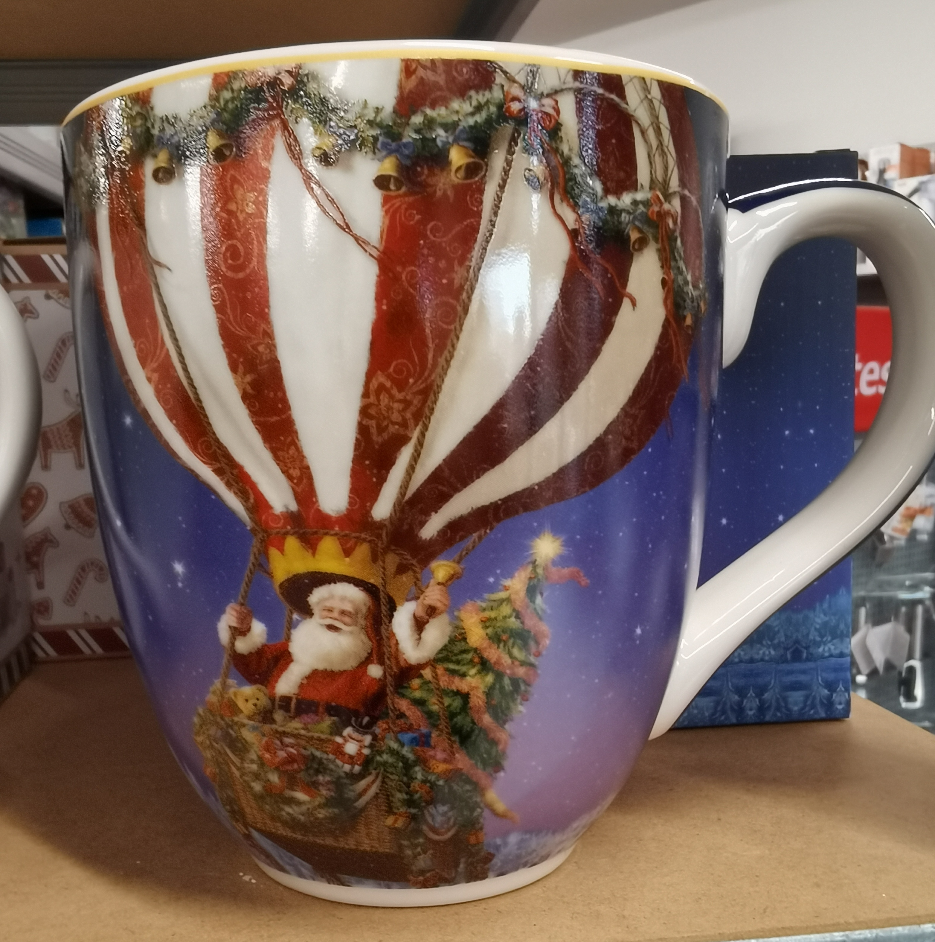 Jumbo šálka 1000 ml christmas city - vianočné mesto v darčekovom balení 