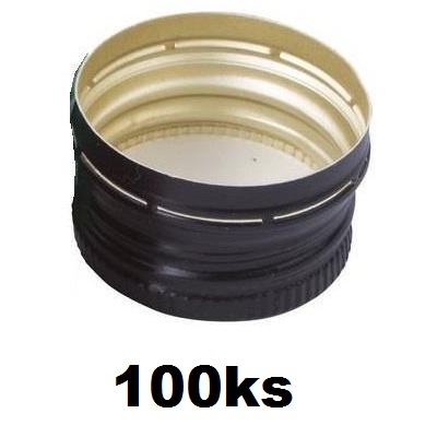 Šrobovacia zátka kovová 28x18 mm / 100 ks v balení