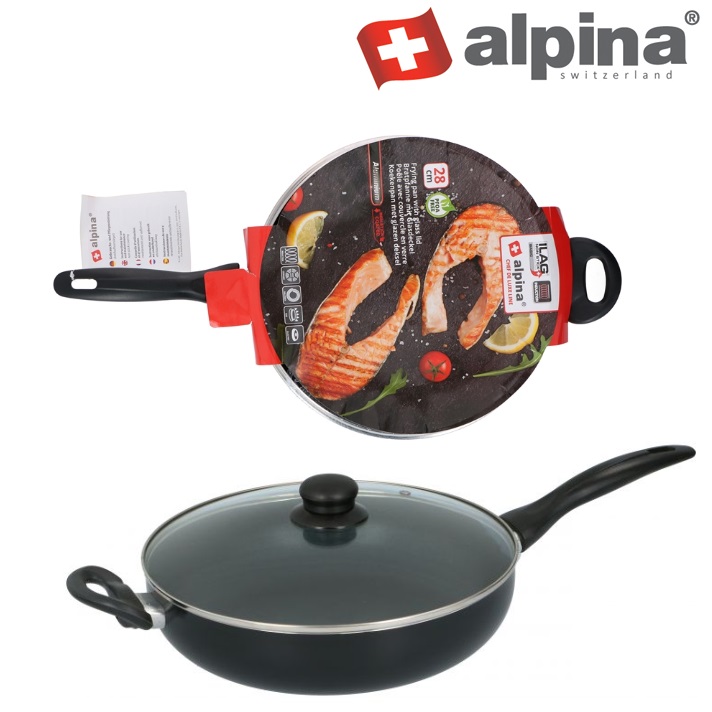 Panvica s pokrievkou ALPINA na indukciu CHEF 28cm 3mix