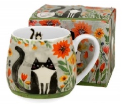 Šálka baňatá CATS meadow 430ml v darčekovom balení