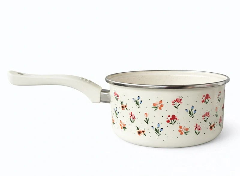 Metalac smaltovaný randlík s rúčkou 18cm - 2L Julie
