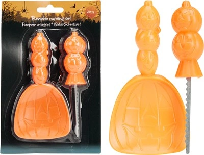 Haloween set na vyrezávanie tekvice 2ks