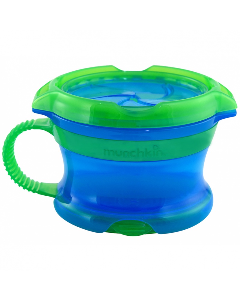 Munchkin raňajková miska lock proti vysypaniu zeleno-modrá