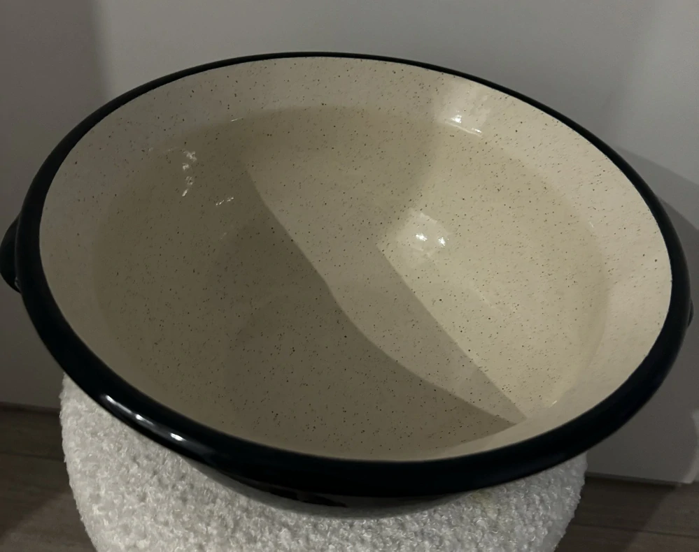 Metalac Smaltovaný krájač - vandlík - 28 cm dekor FINSKA