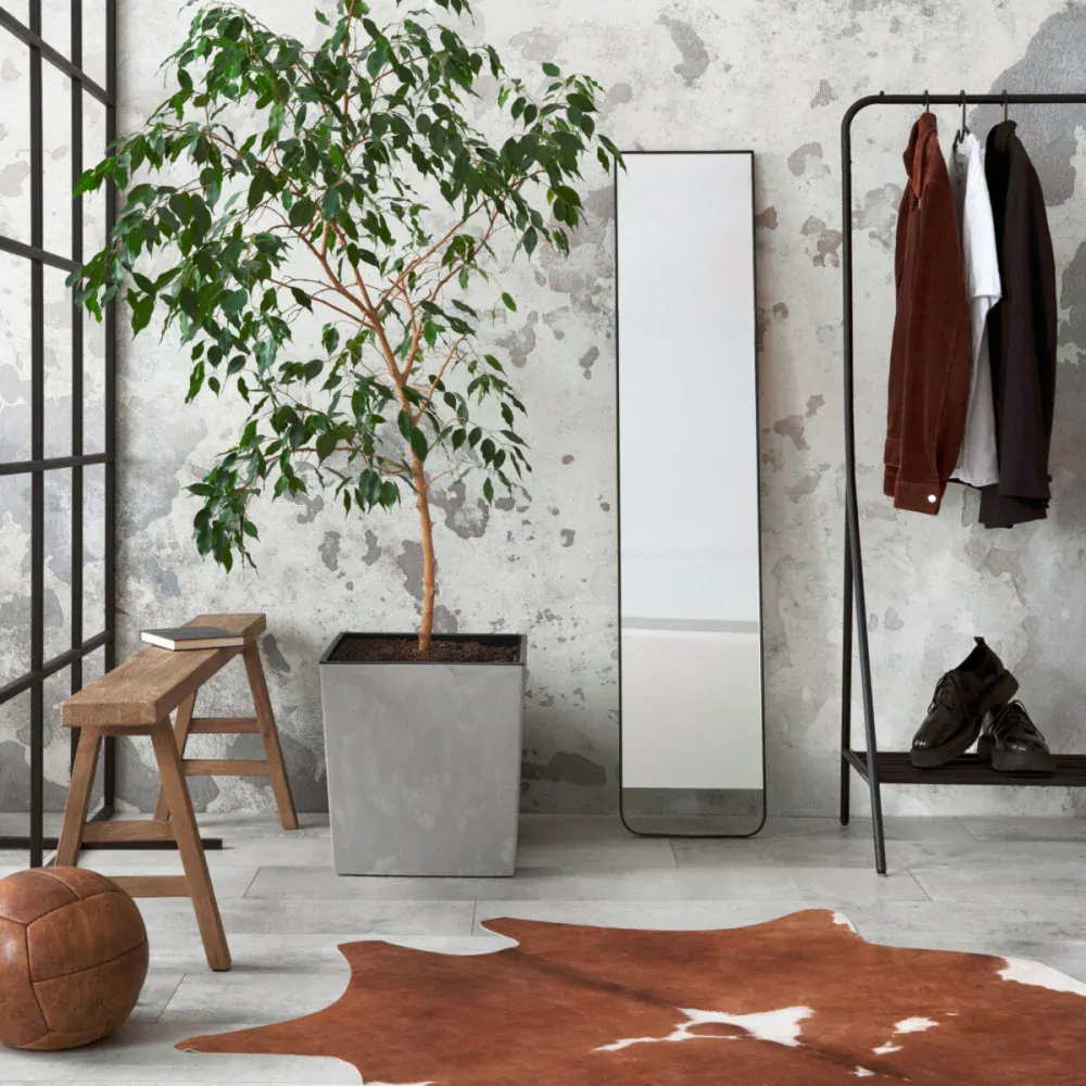 Lamela kvetináč Juka betón sivý