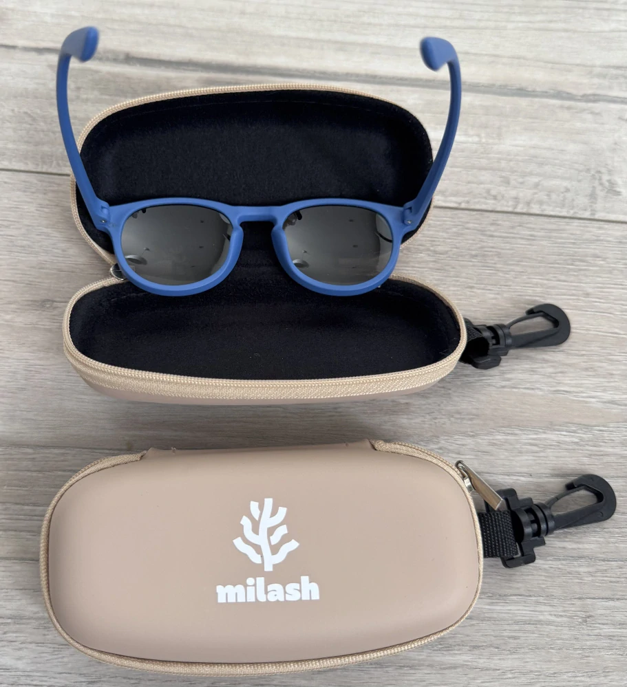 Detské slnečné ohybné okuliare UV 400 modré