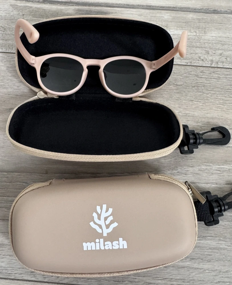 Detské slnečné ohybné okuliare UV 400 marhulové