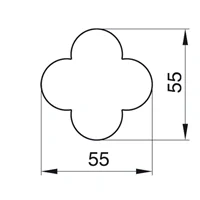 Vykrajovačka kvet 55 mm