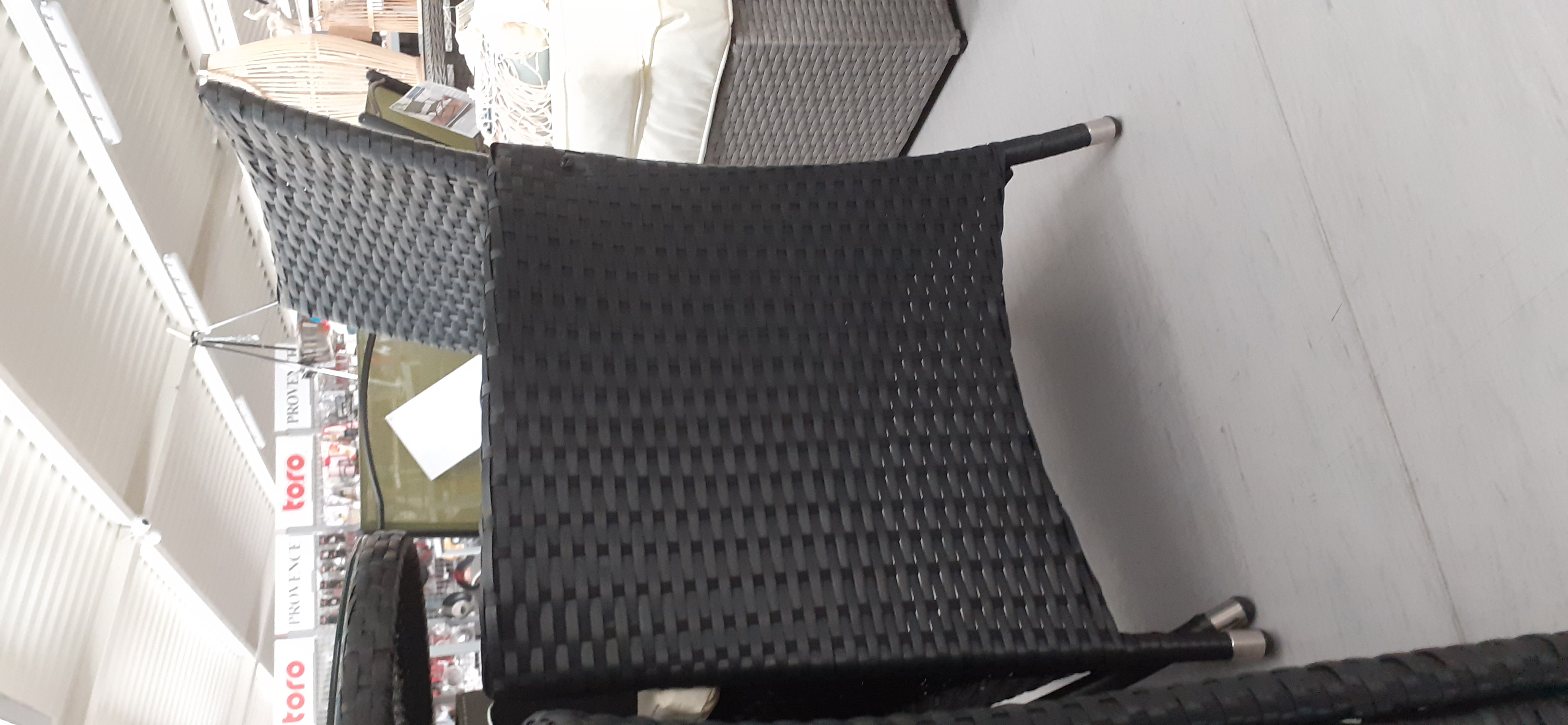 Záhradná súprava nábytku 5 dielna čierno-bézová