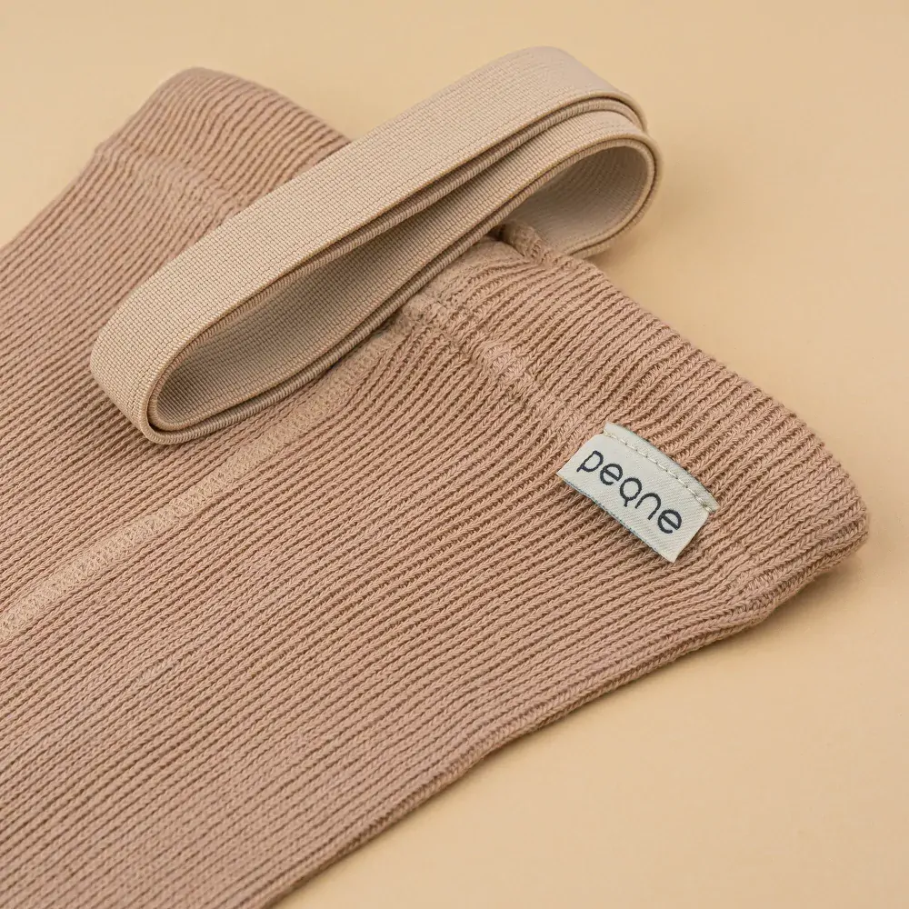 Detské legíny na traky béžové