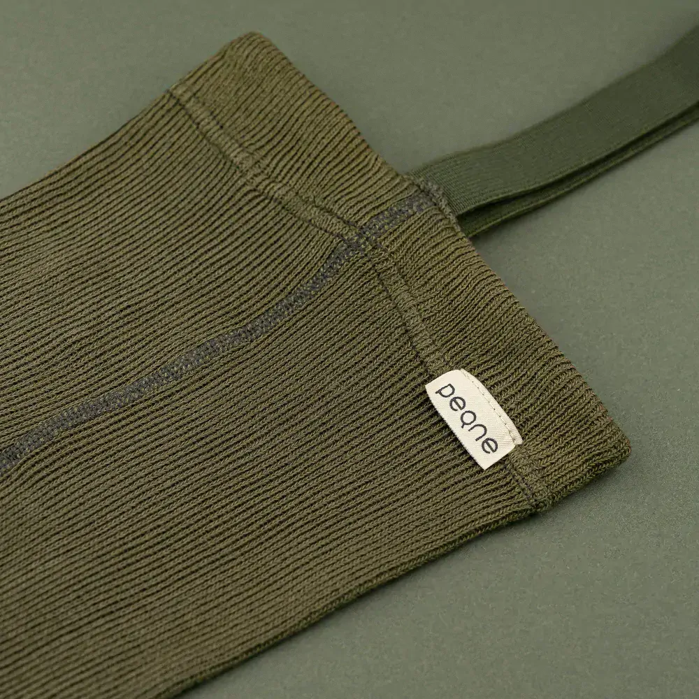 Detské legíny na traky lesná zelená