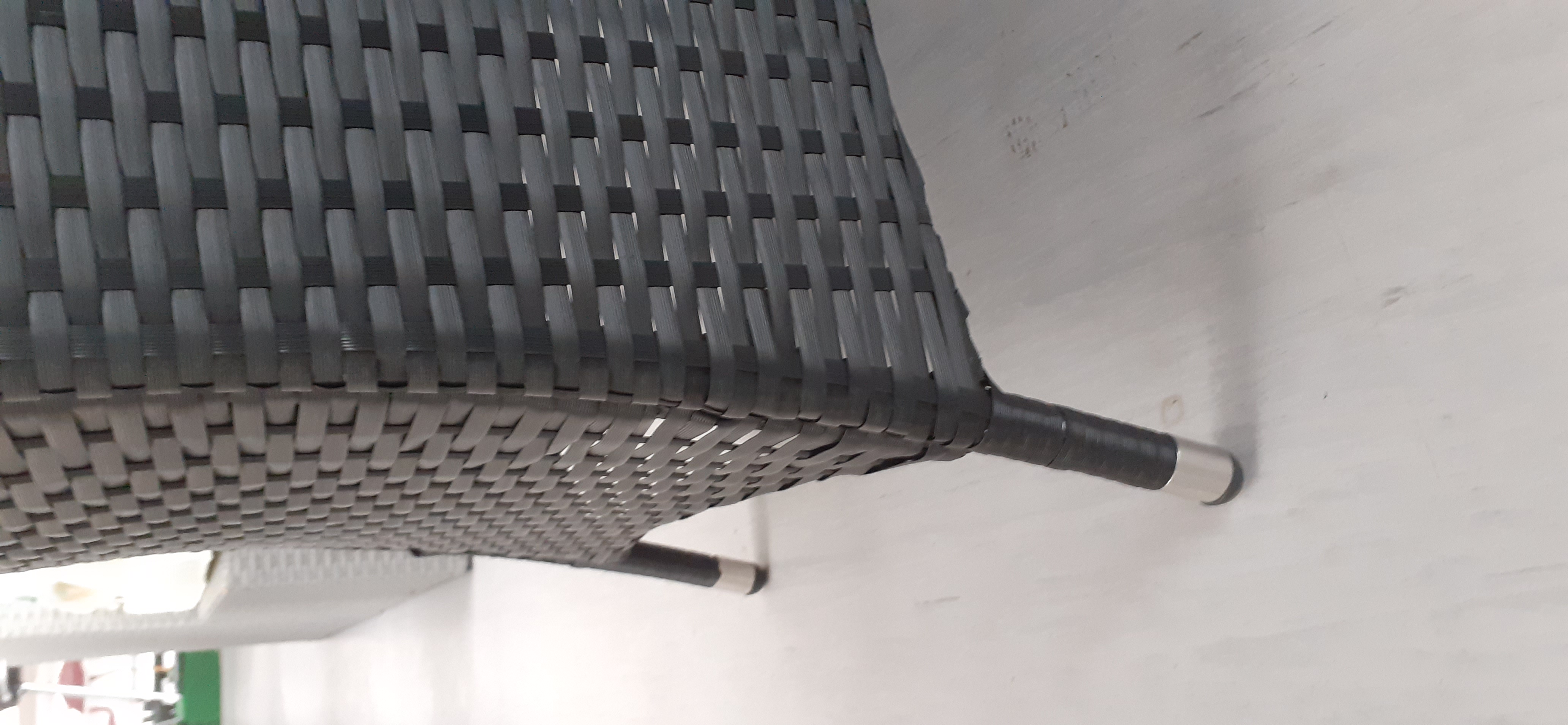 Záhradná súprava nábytku 5 dielna čierno-bézová