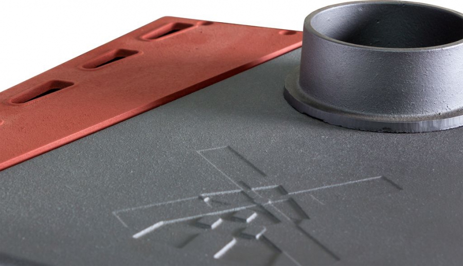 Liatinové krbové kachle max 6,9 kW Magická pec červené 