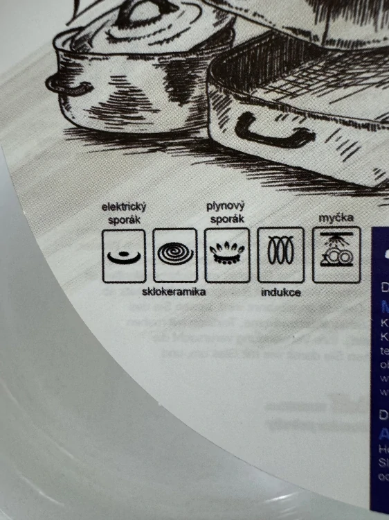 Smaltovaná panvica Beryl 20 cm čierna