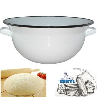 Belis smaltovaný krájač - smaltovaná misa s ušami 34 cm/7,5L
