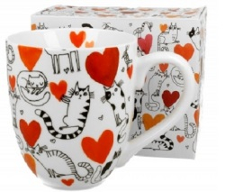 Šálka CATS HEART 1000ml v darčekovom balení