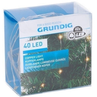 Vianočné LED svetlo drôt 40xled - 90 cm 8 vetiev žlté svetlo