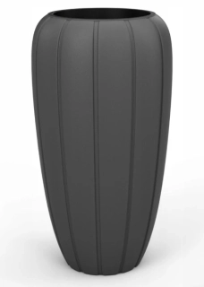 Kvetinový obal GAJA antracit priemer 40cm