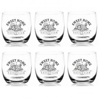 Poháre vintage Sweet home 260 ml - 6 ks