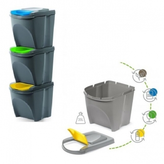 Koše separ.odpad 3x20L SORTIBOX ŠED