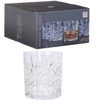 POháre imitácia krištálu 230 ml - 4 ks