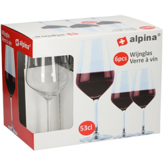 Kalichy na víno ALPINA 530 ml - 6 ks