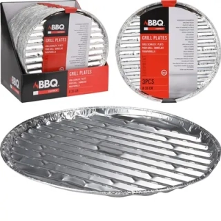 Grilovacia tácka aluminium 3 ks okrúhla
