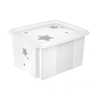 Skladovací box na hračky STAR biely