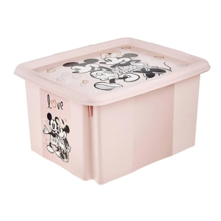 Skladovací box na hračky Minnie ružový