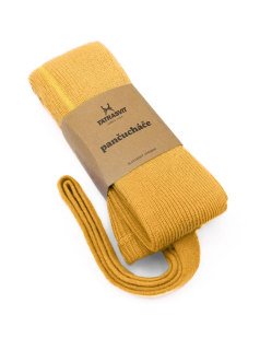 Pančuchy na traky TMAVOŽLTÉ