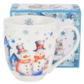 Vianočná šálka JUMBO 1000 ml SNOWMAN v darčekovej krabičke