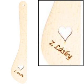 Varecha drevo - nápis z lásky 30 cm 