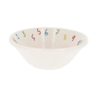 RAK porcelán detská miska 12 cm škola písmená