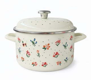 Metalac smaltovaný randlík s pokrievkou 16cm - 1,5L Julie