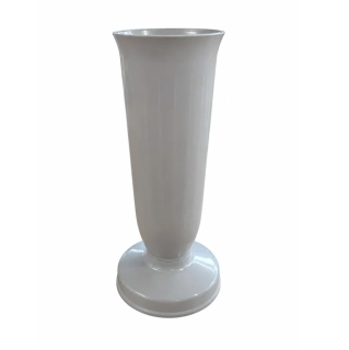 Váza na hrob so záťažou 26 cm sivá