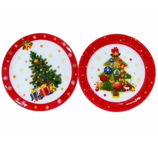 Vianočná misa zo skla 25cm - mix 2 dekory