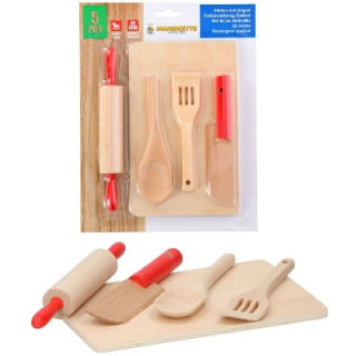 Detský drevený kuchynský set 5 dielny